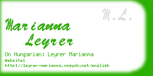 marianna leyrer business card